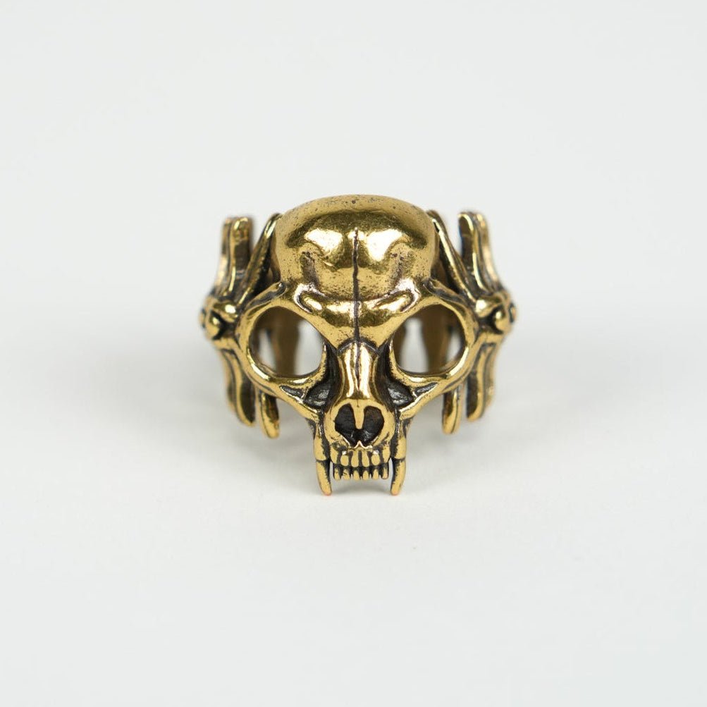 Cat Skull Bandana Ring - Heading Prints