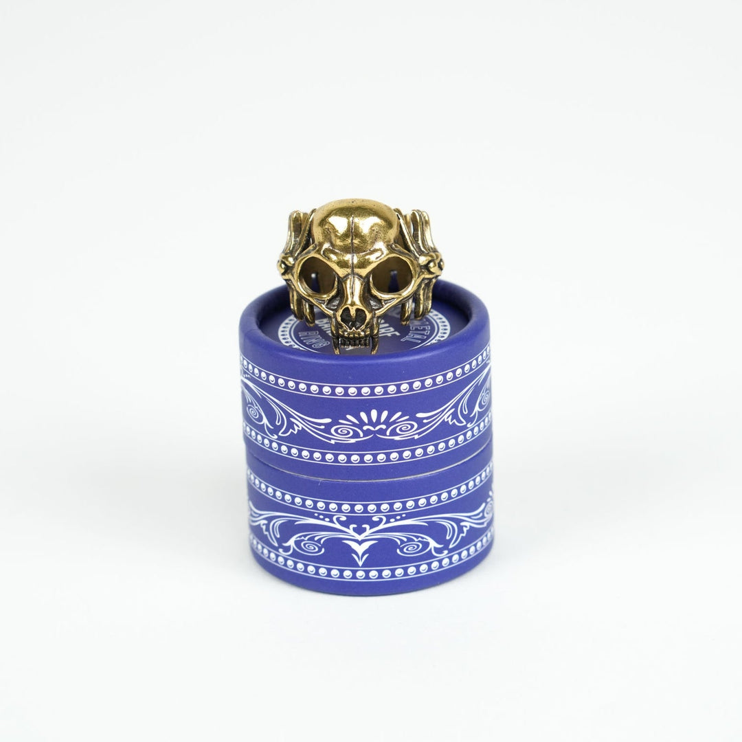 Cat Skull Bandana Ring - Heading Prints
