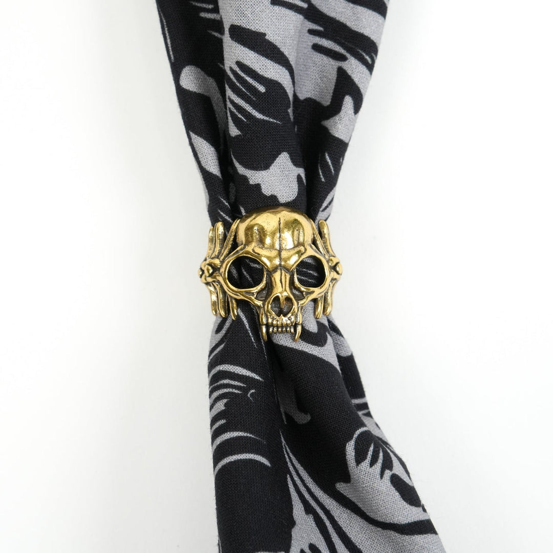 Cat Skull Bandana Ring - Heading Prints