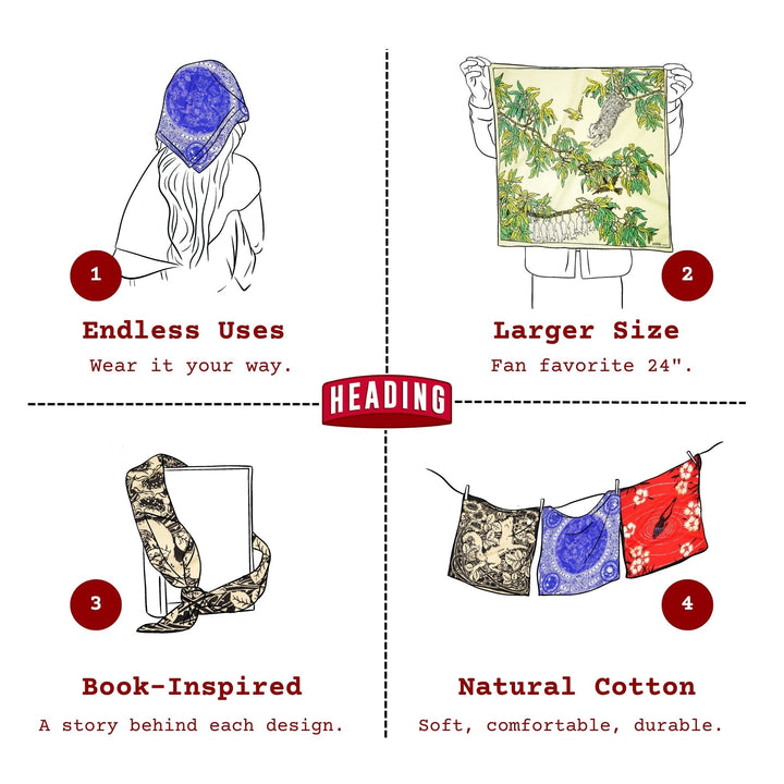 Chickadee - Heading Bandanas