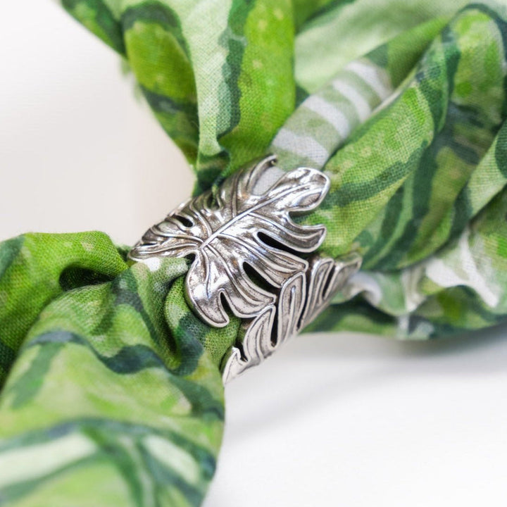 Monstera Bandana Ring - Heading Prints
