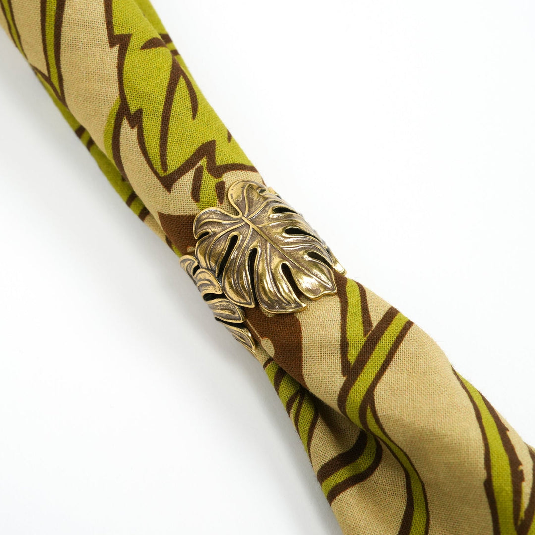 Monstera Bandana Ring - Heading Prints