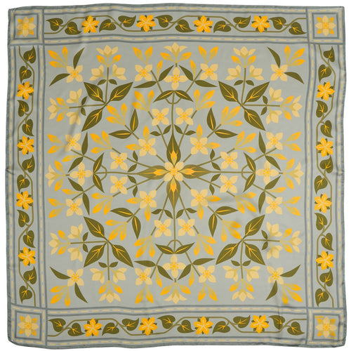 Embroidery Silky Scarf