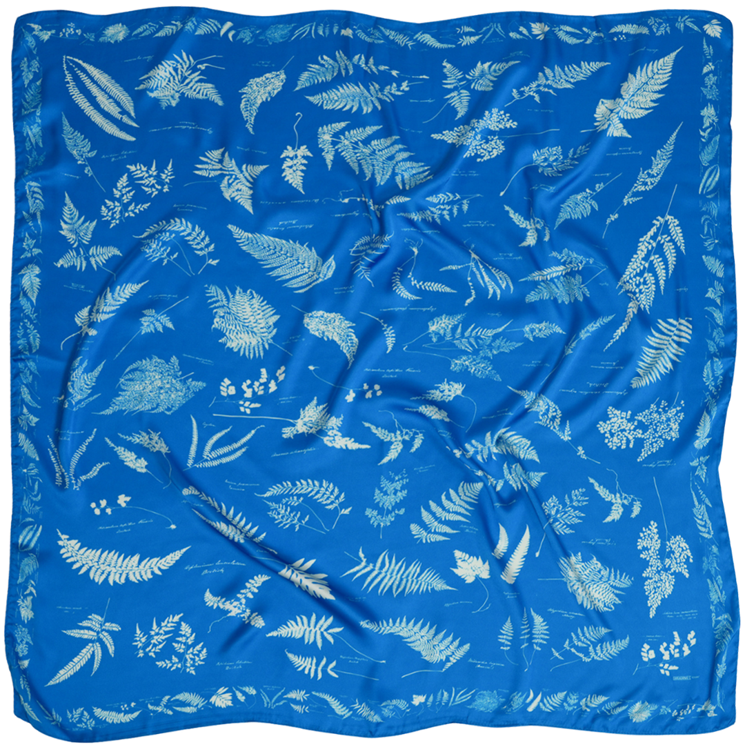 Cyan Silky Scarf