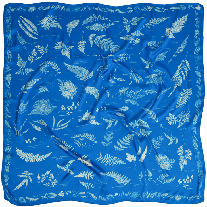 Cyan Silky Scarf