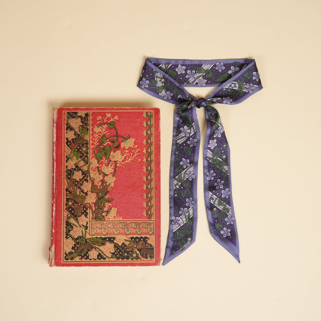 Adornment Skinny Scarf - Heading Prints