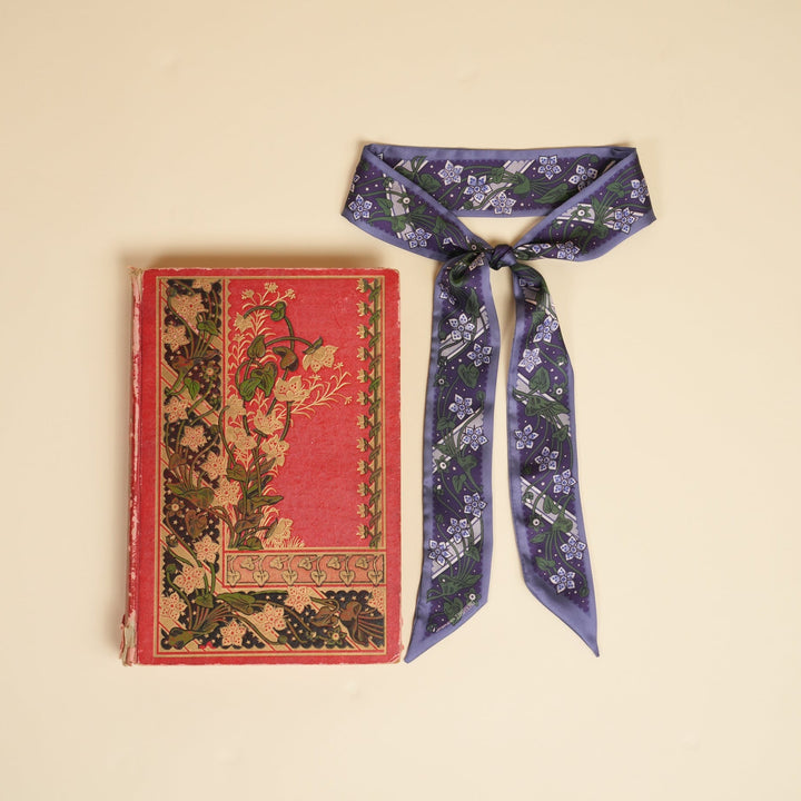 Adornment Skinny Scarf - Heading Prints