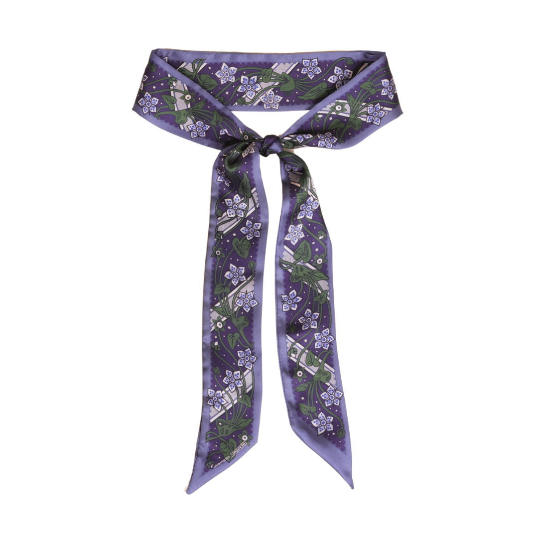 Adornment Skinny Scarf - Heading Prints