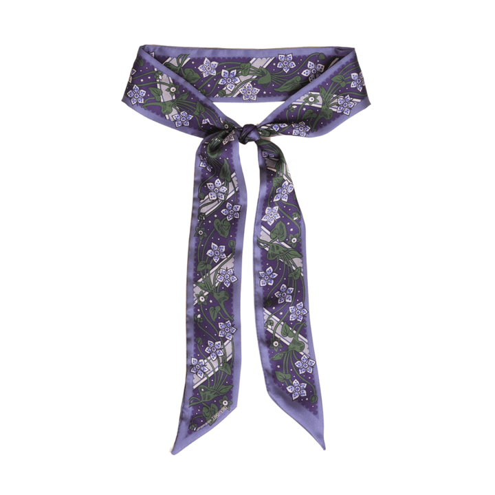 Adornment Skinny Scarf - Heading Prints