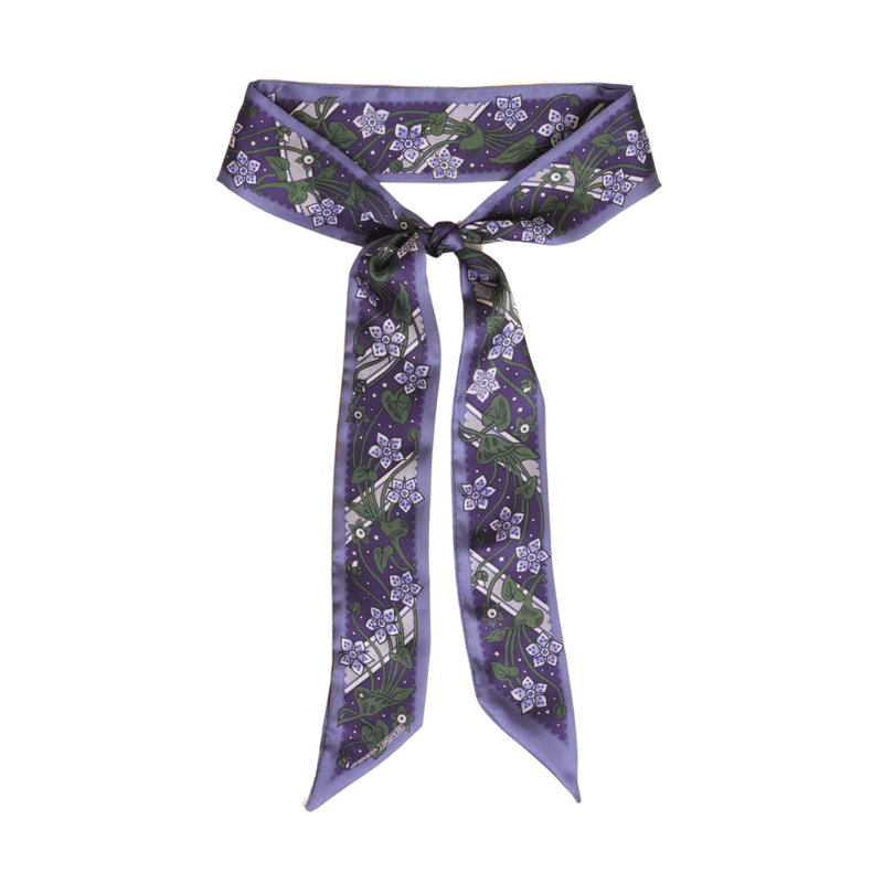 Adornment Skinny Scarf - Heading Prints