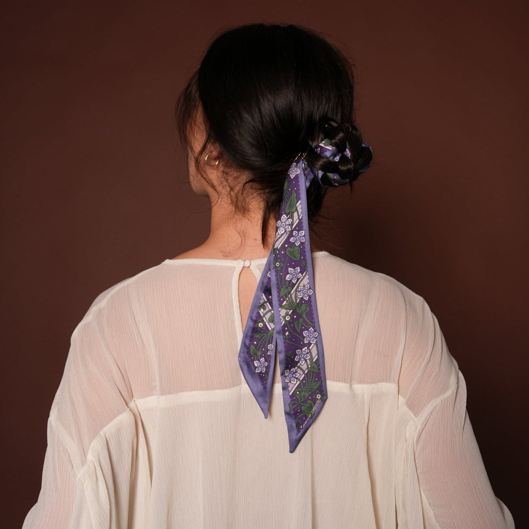 Adornment Skinny Scarf - Heading Prints