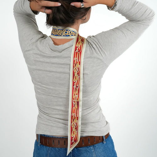 Al Dente Skinny Scarf - Heading Prints