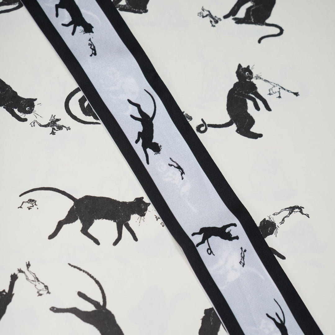 Antics Skinny Scarf - Heading Prints