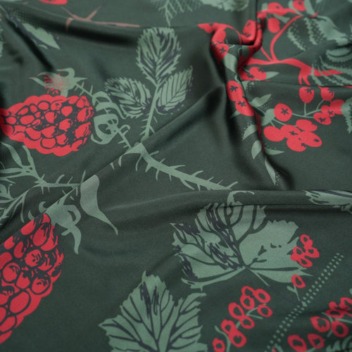 Berry Silky Scarf - Heading Prints