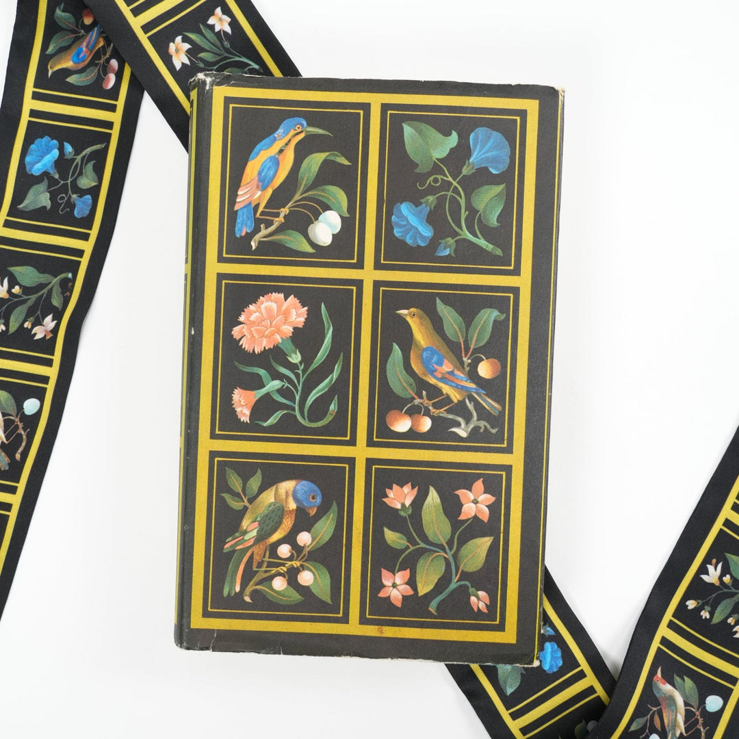 Birds and flowers Skinny Scarf - Heading Prints