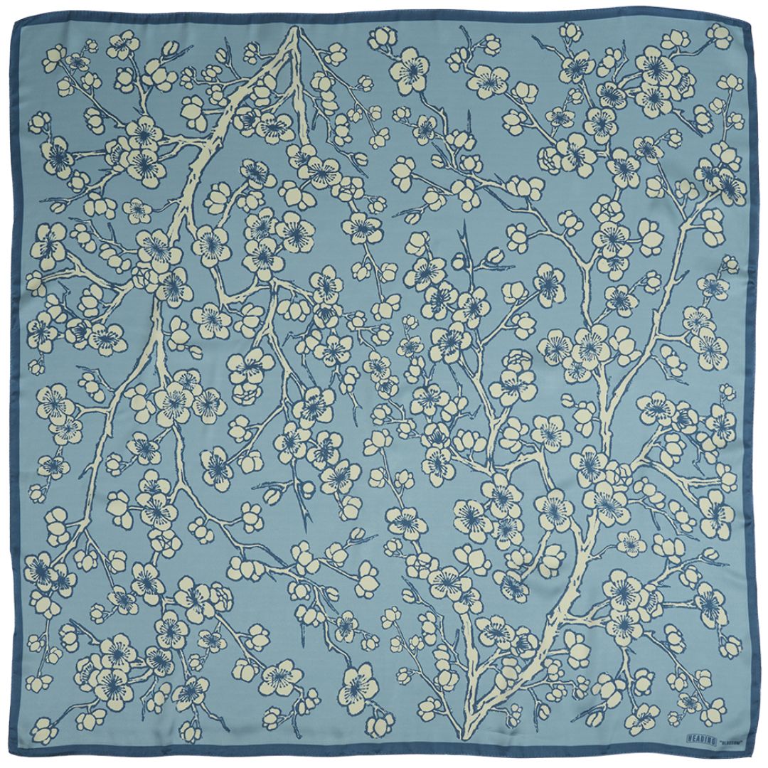 Blossom Silky Scarf - Heading Prints