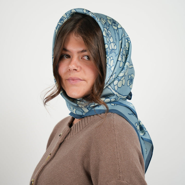 Blossom Silky Scarf - Heading Prints