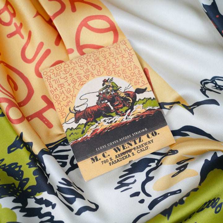 Brand Silky Scarf - Heading Prints