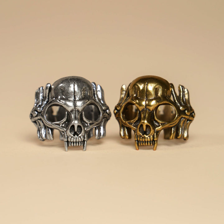 Cat Skull Bandana Ring - Heading Prints