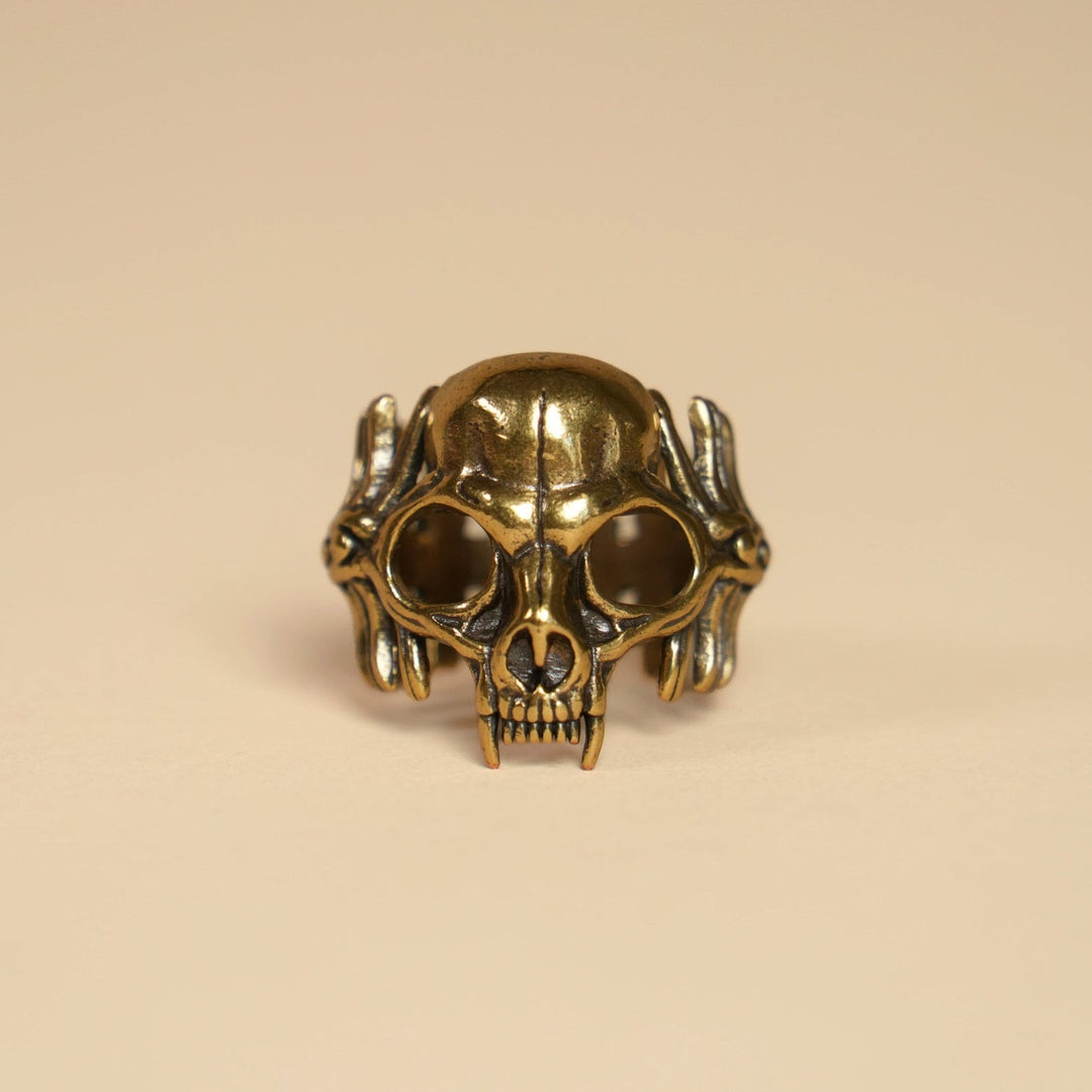 Cat Skull Bandana Ring - Heading Prints