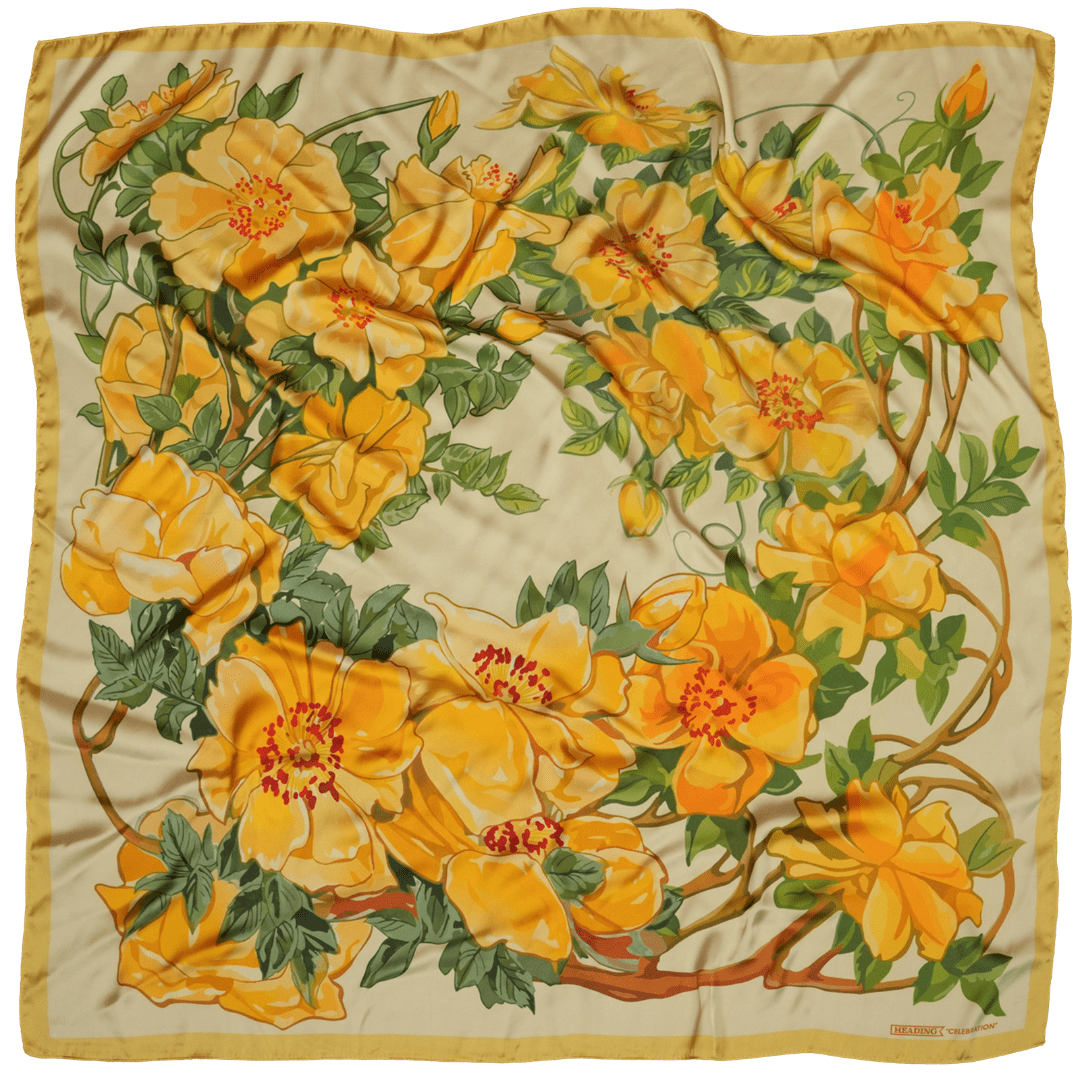 Celebration Silky Scarf - Heading Prints