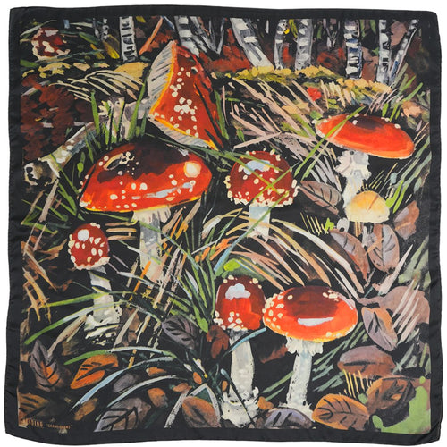 Champignons Silky Scarf - Heading Prints