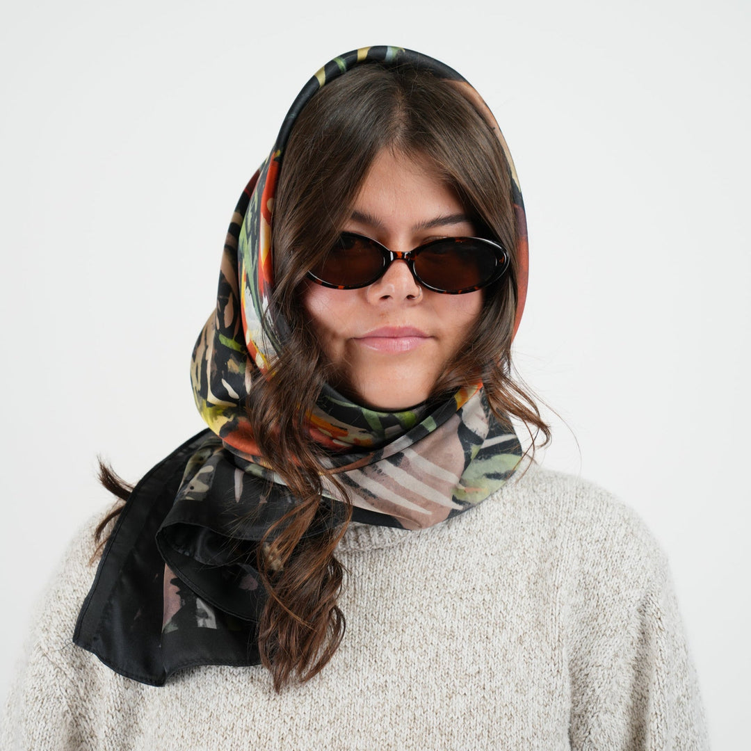 Champignons Silky Scarf - Heading Prints