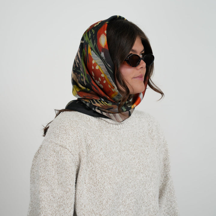 Champignons Silky Scarf - Heading Prints