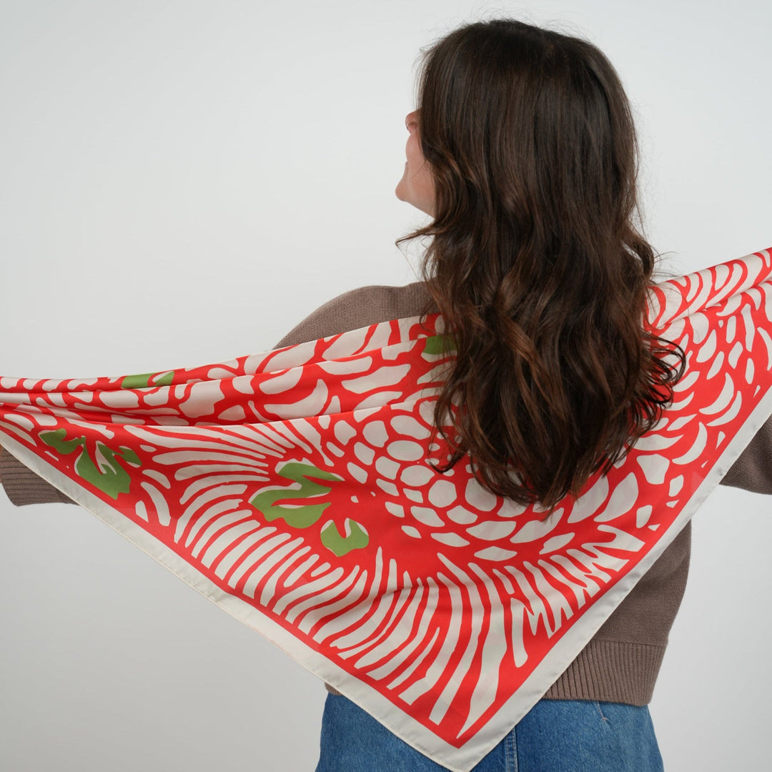 Chrysanthemum Silky Scarf - Heading Prints