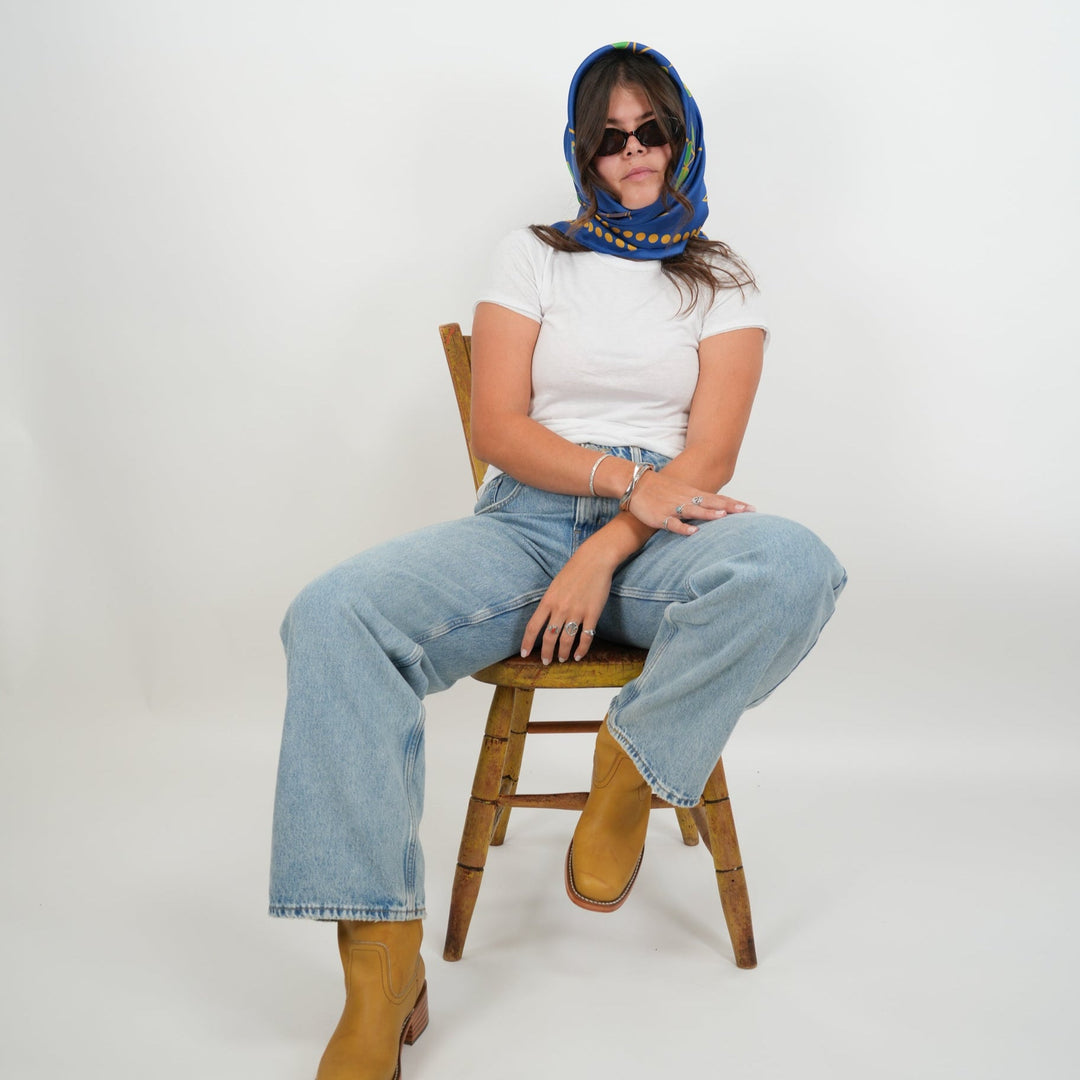 Clover Silky Scarf - Heading Prints