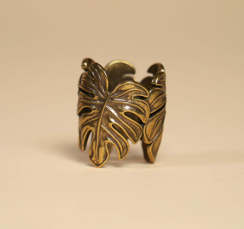Monstera Bandana Ring