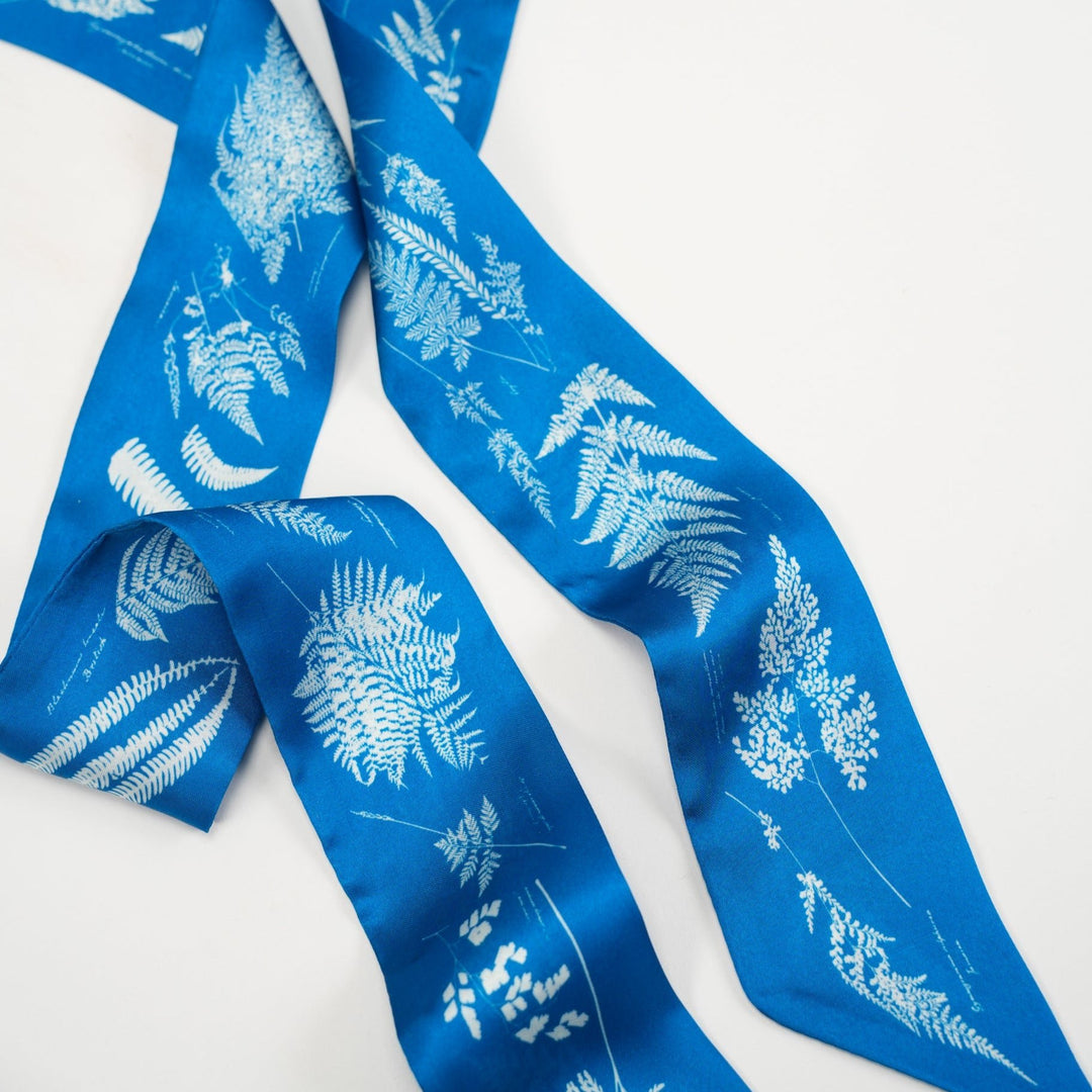 Cyantotypes Skinny Scarf - Heading Prints