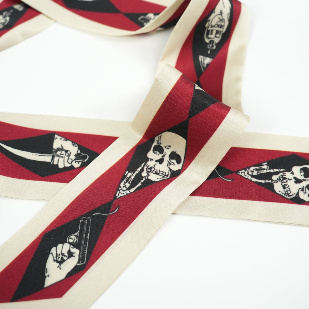 Danger Skinny Scarf - Heading Prints