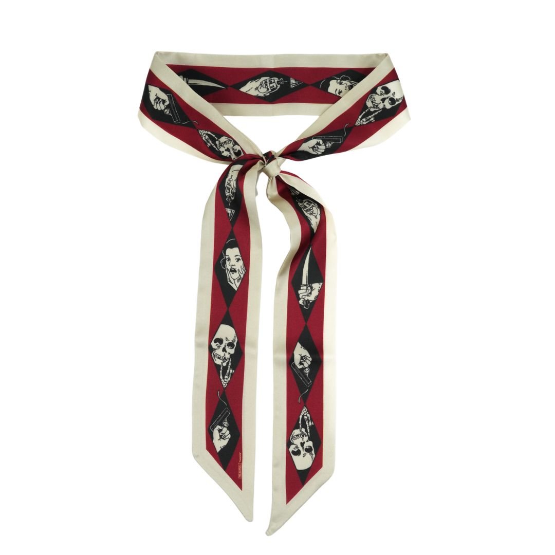 Danger Skinny Scarf - Heading Prints