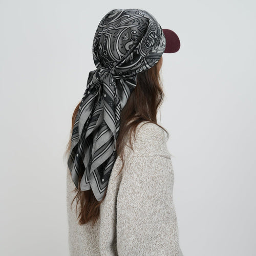 Decoration Silky Scarf - Heading Prints