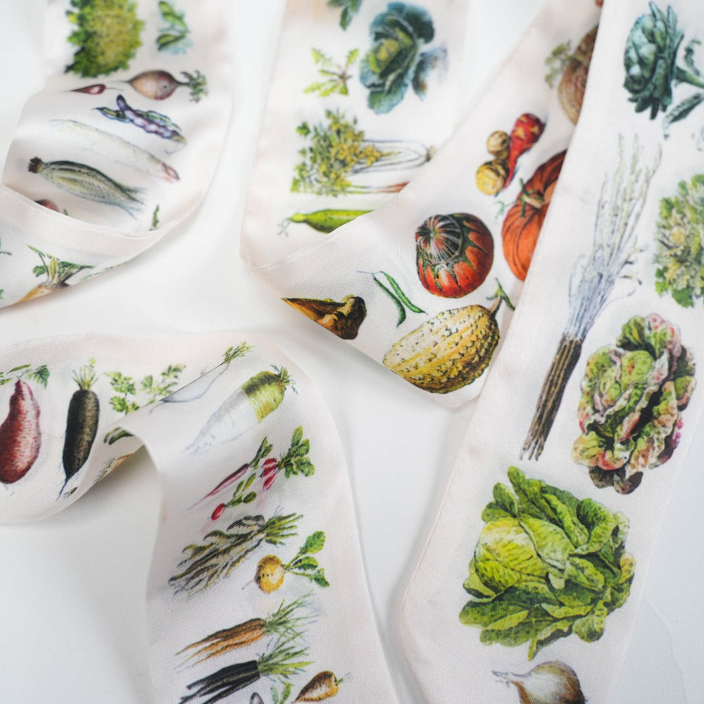 Eat your Veggies Skinny Scarf - Heading Prints