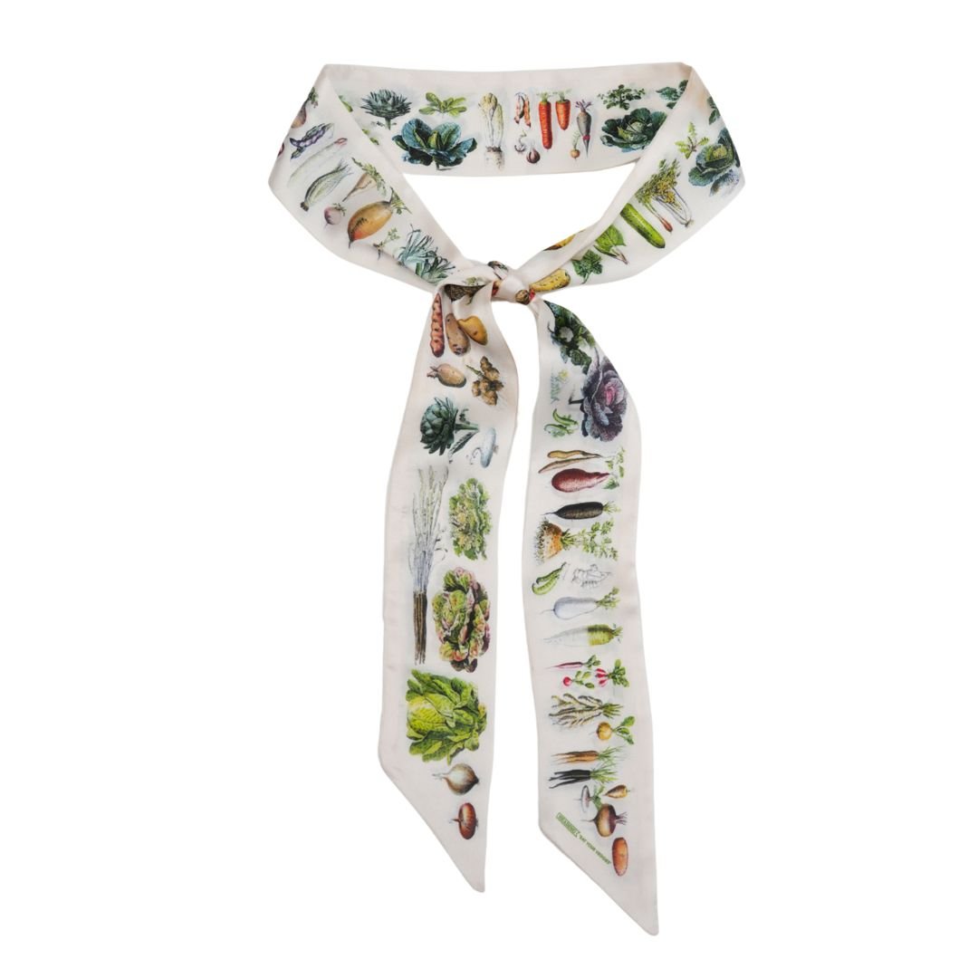 Eat your Veggies Skinny Scarf - Heading Prints