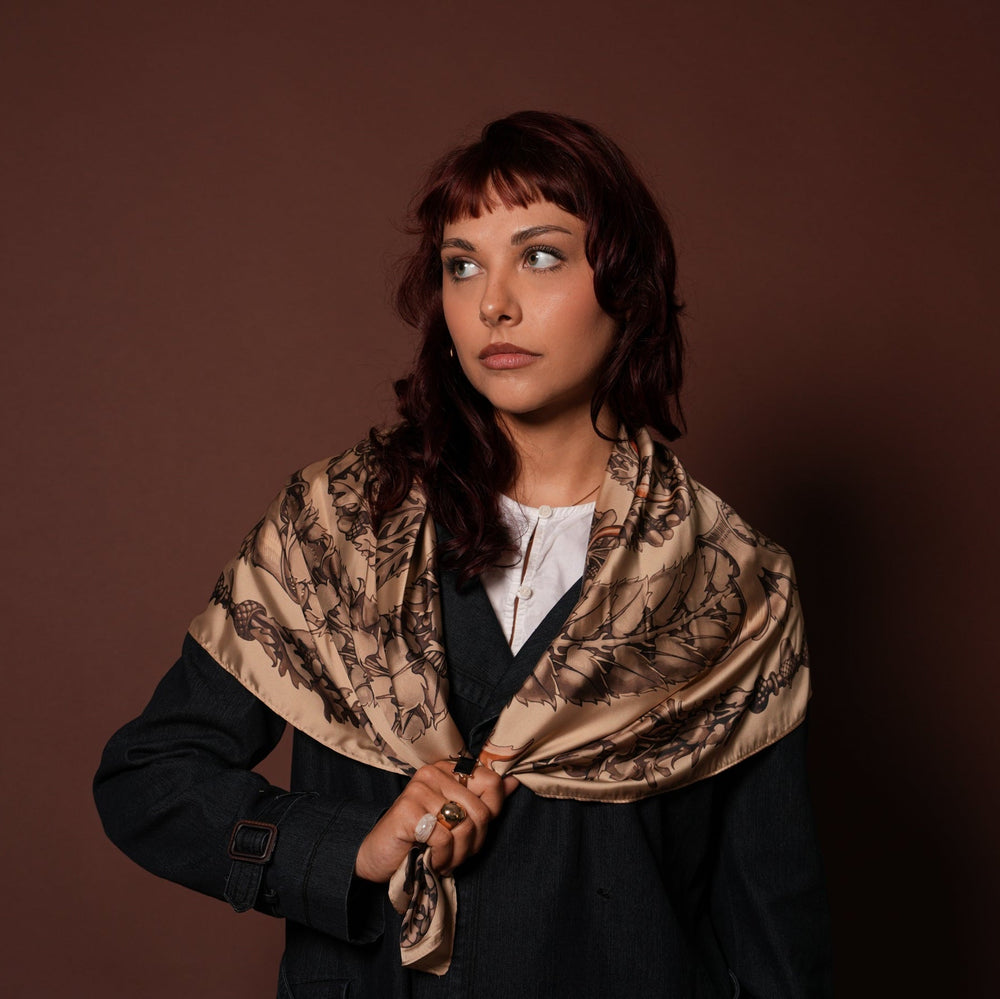 Elk Silky Scarf - Heading Prints
