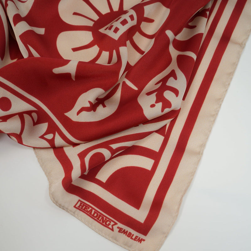 Emblem Silky Scarf - Heading Prints