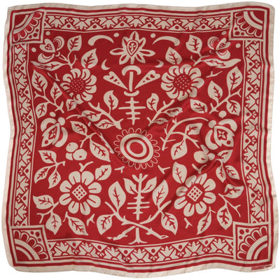 Emblem Silky Scarf - Heading Prints