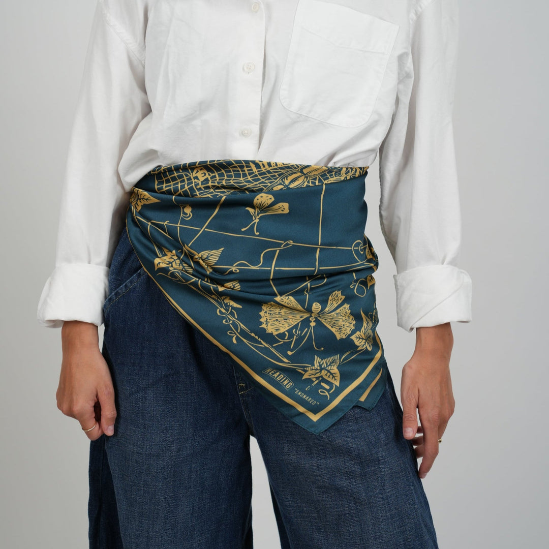 Ensnared Silky Scarf - Heading Prints