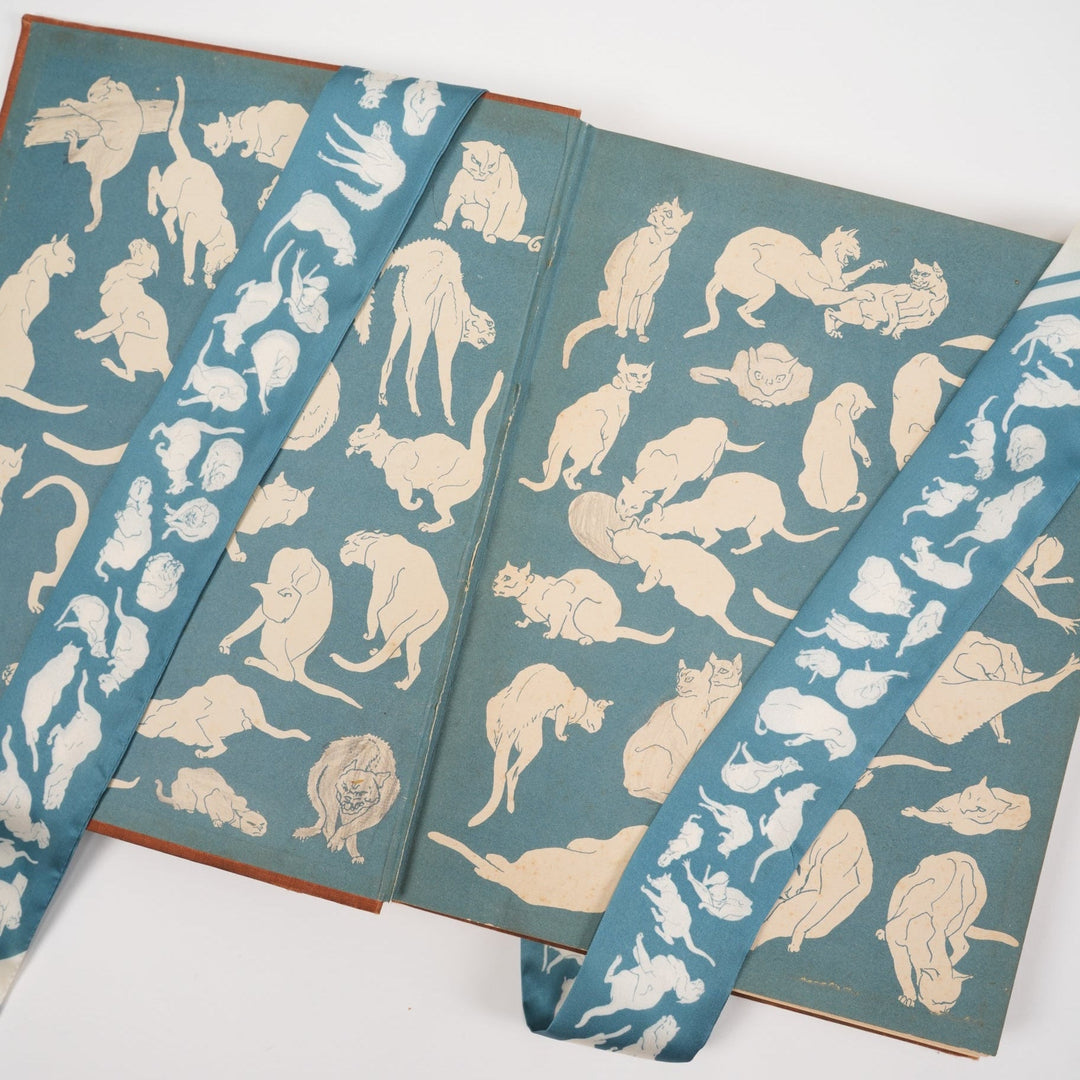 Feline Skinny Scarf - Heading Prints