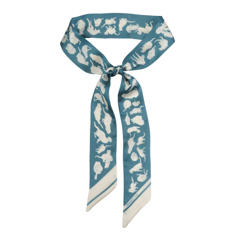Feline Skinny Scarf - Heading Prints