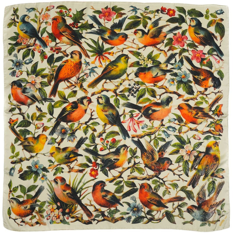Flock Silky Scarf - Heading Prints