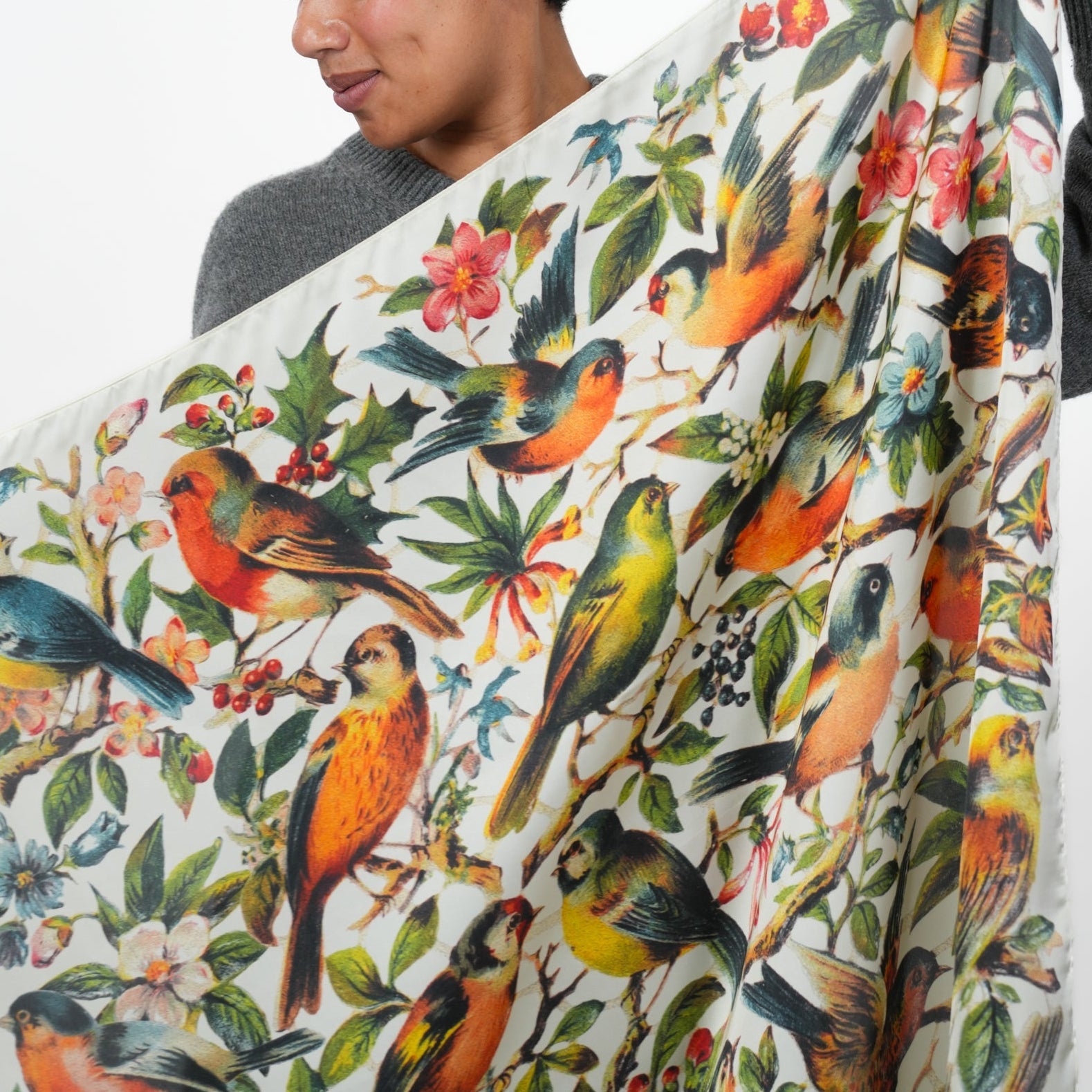 Flock Silky Scarf - Heading Prints