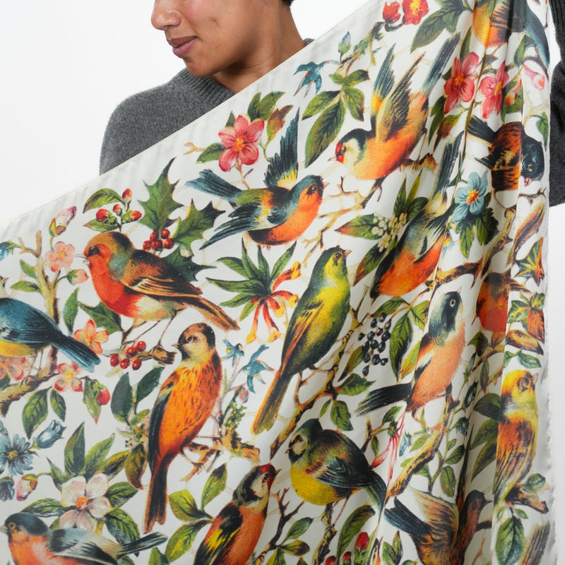 Flock Silky Scarf - Heading Prints