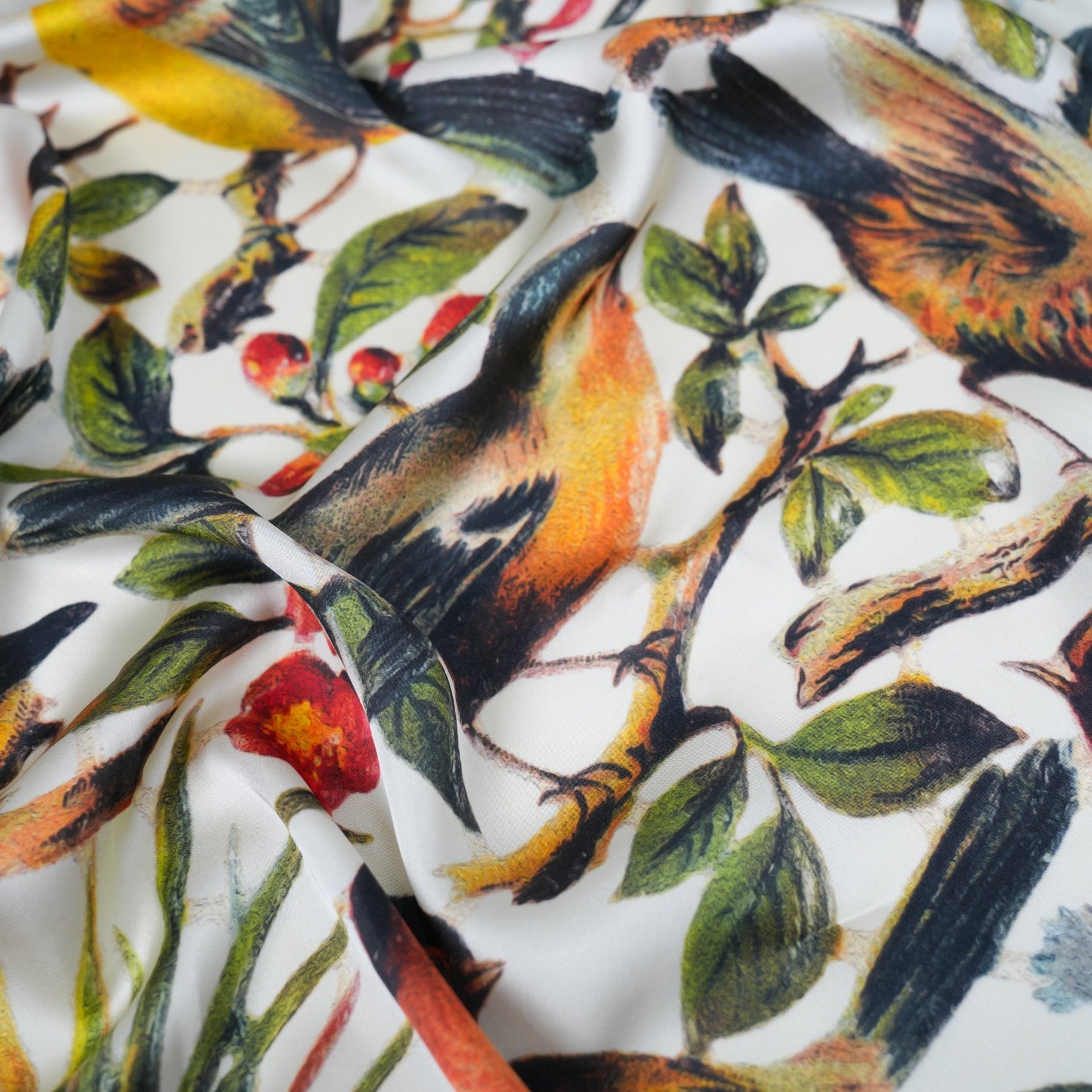 Flock Silky Scarf - Heading Prints