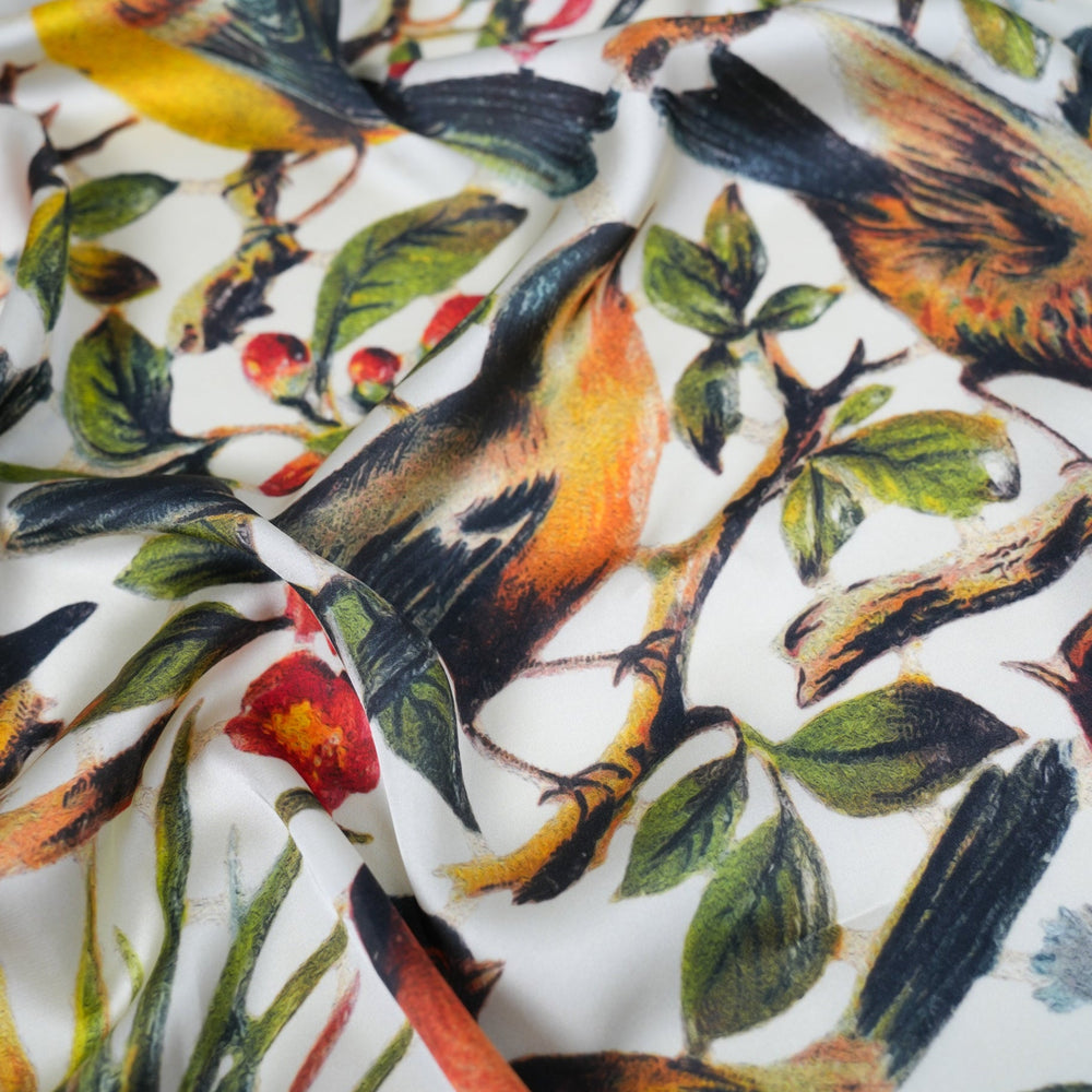 Flock Silky Scarf - Heading Prints