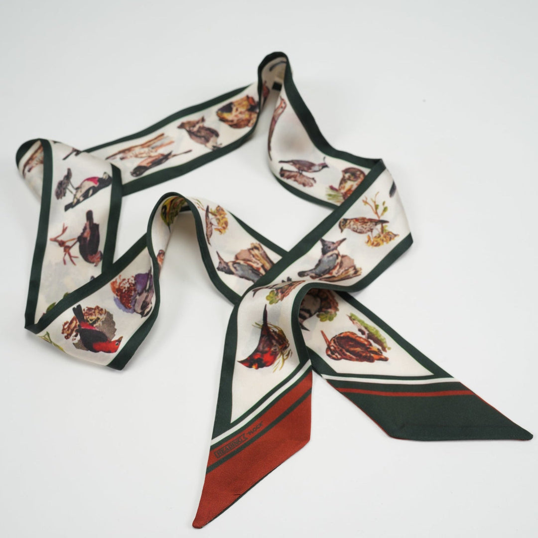 Flock Skinny Scarf - Heading Prints