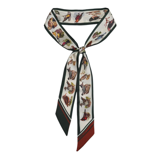 Flock Skinny Scarf - Heading Prints